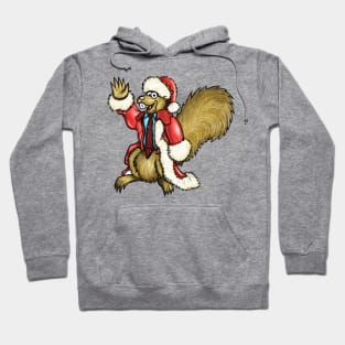 Christmas Squirrel on vacation Hoodie